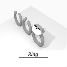 Katze ring Mode - Zubehör Farbe 3d print model - Mito3D