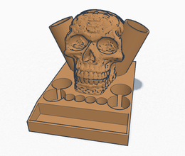 celtic skull vape mod stand housewares 3d print model - Mito3D
