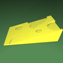 queijo de batente porta utilidades domésticas 3d print model - Mito3D