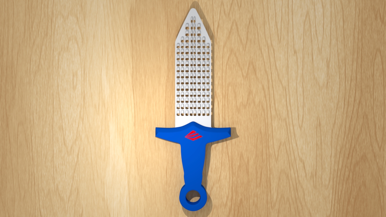 cheese grater housewares color houseware sword 3D print model - Mito3D
