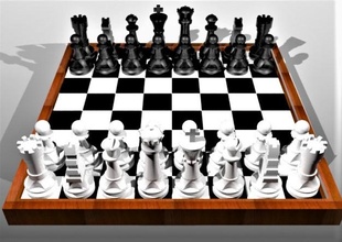 chess board toys 3d game printing 3d print model - Mito3D