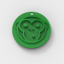 şempanze evrimi sanat darwin günü 3d print model - Mito3D