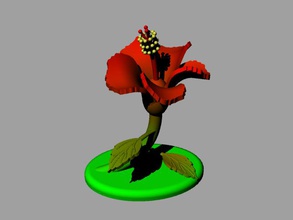 china rose gradient 20 mix flower plants 3d print model - Mito3D