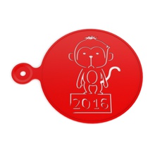 chinese new year Kaffee-Schablone 10 Haushaltswaren Chinesisch Kaffee monkey neues Jahr auf der Schablone 3d print model - Mito3D