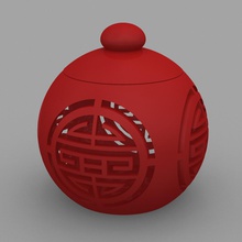 año nuevo chino de la caja regalo 5 art 3d print model - Mito3D