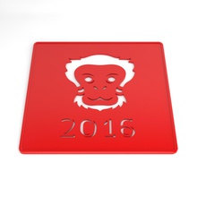 nuovo anno cinese bambini stencil 4 l'istruzione il ragazzi la scimmia 3d print model - Mito3D