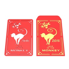 chinese new year red packet stencil 2 art monkey 3d print model - Mito3D