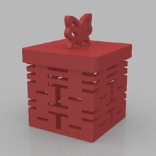 chinês presente caixa 2 arte 3d print model - Mito3D