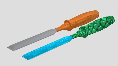 cincel de juguete los juguetes color 3d print model - Mito3D