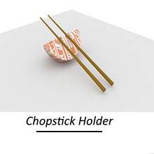 chopstick holder housewares color organizer pattern utensil 3d print model - Mito3D