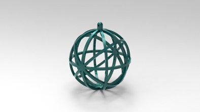 palla di natale 2 art decorazione arredamento la 3d print model - Mito3D