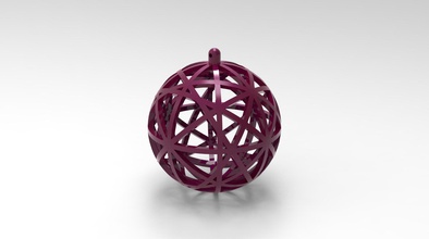 bola de navidad 3 art la decoración 3d print model - Mito3D