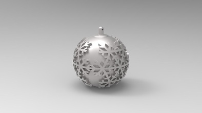 christmas ball 4 art decor decoration 3d print model - Mito3D
