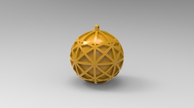 christmas ball 5 Kunst Weihnachten Weihnachts-Dekor Dekor Dekoration 3d print model - Mito3D