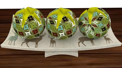 Natale palla tavolo Schermo casalinghi colore arredamento 3d print model - Mito3D