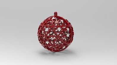 palla di natale art decorazione arredamento la 3d print model - Mito3D