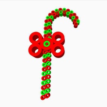 christmas candy cane - Spielzeug Weihnachten Weihnachten-Süßigkeiten-Dekor Weihnachts-Dekor 3d print model - Mito3D