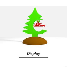 christmas display art color tree 3d print model - Mito3D