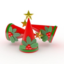 christmas hat decoration 2 housewares 3d print model - Mito3D