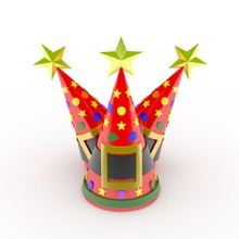 chapéu de natal decoração 3 utilidades domésticas a 3d print model - Mito3D