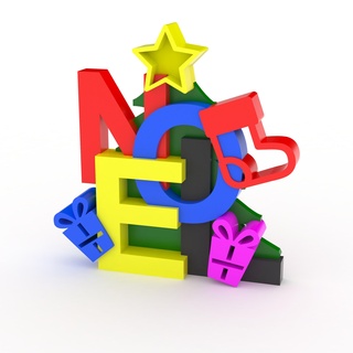 Noel dekor nix xyzprinting free downloadable 3D modeller ev eşyaları dec25 Bayram mutlu Noeller 3d print model - Mito3D