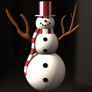 Noel kardan adam kristoffer narvacan Aralık dekorasyon 3d print model - Mito3D