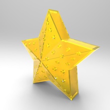étoile de noël veilleuse lampe les articles ménagers fêtes la lumière 3d print model - Mito3D