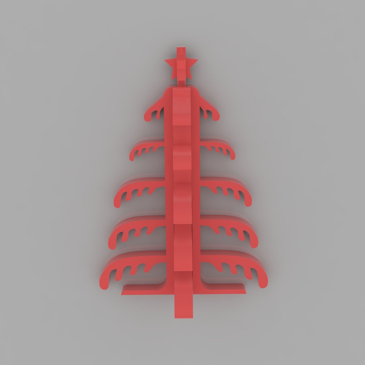 Natale albero casalinghi 3D print model - Mito3D