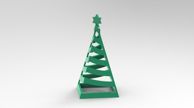 árvore de natal 3 a arte decoração 3d print model - Mito3D