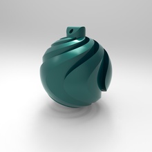 árbol de navidad decoración la espiral pelota artículos para el hogar 3d print model - Mito3D