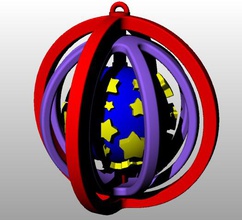 decoração da árvore de natal estrela utilidades domésticas a 3d print model - Mito3D