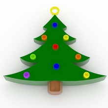 christmas tree decoration housewares 3d print model - Mito3D