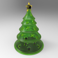 Weihnachtsbaum nachtlicht Lampe Haushaltswaren Weihnachten Licht 3d print model - Mito3D