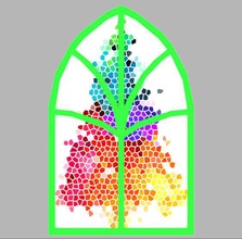 christmas tree window toys color mixed bag 3d print model - Mito3D