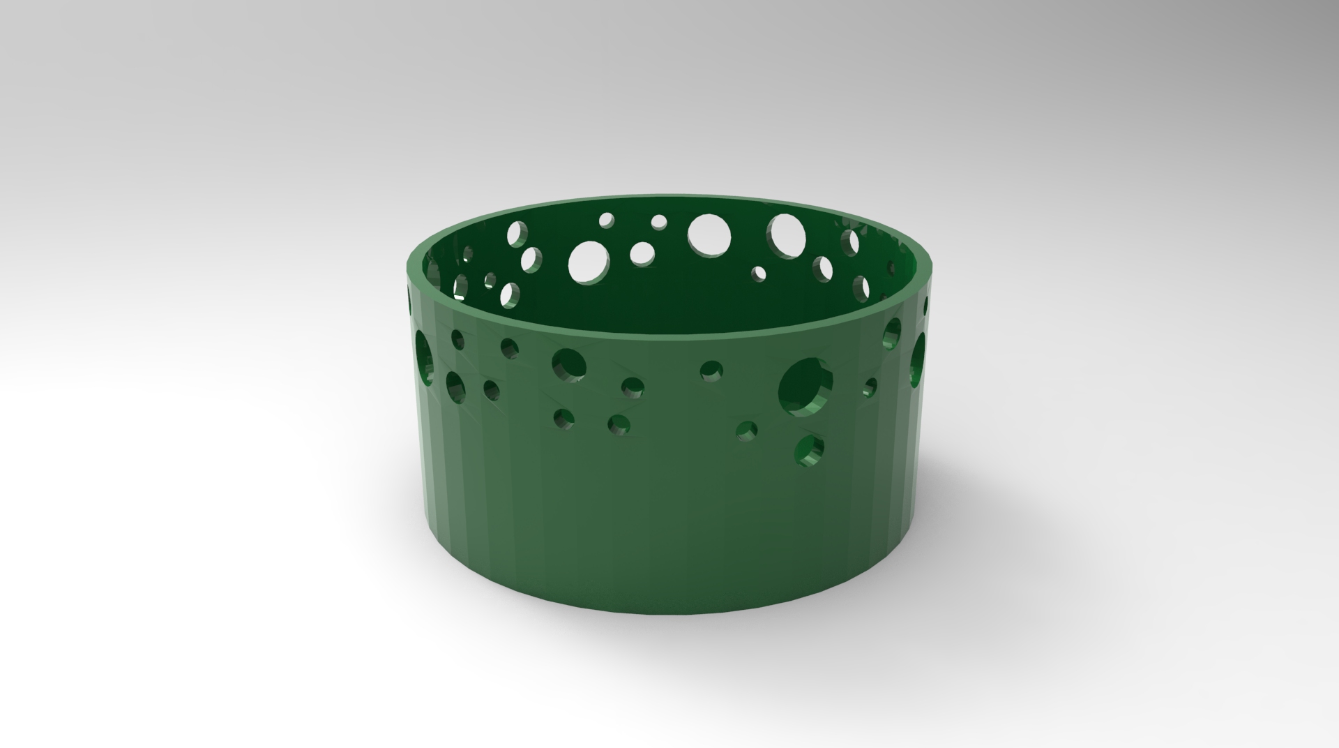 circle candle holder housewares 3D print model - Mito3D