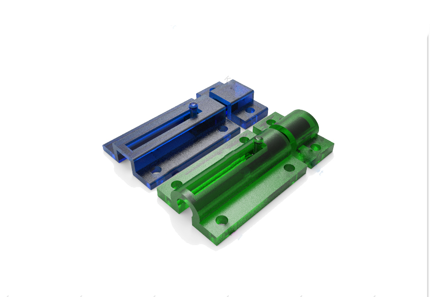 forma di cerchio chiusura delle porte articoli per la casa serratura porta prodotti 3D print model - Mito3D