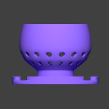 circular vaso de drenagem utilidades domésticas um planta pote 3d print model - Mito3D