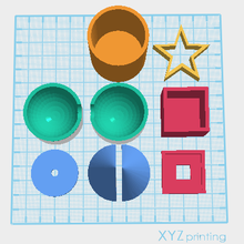 kil s kalıp eğitim 3dprinting renk oyuncak 3d print model - Mito3D
