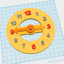 relógio educação 3dprinting de cor brinquedo 3d print model - Mito3D