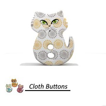 cloth button 1 fashion buttons cat color 3d print model - Mito3D