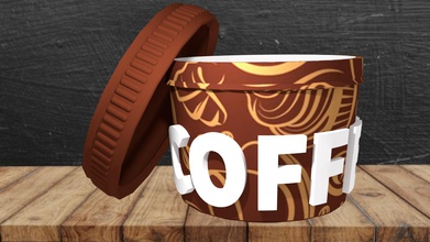 Kaffee-container Haushaltswaren Kaffee Farbe container Veranstalter 3d print model - Mito3D