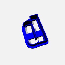 cortador de cookie d utilidades domésticas alfabeto letra 3d print model - Mito3D