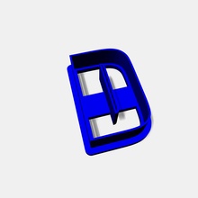 biscotto taglierina lettera casalinghi alfabeto 3d print model - Mito3D