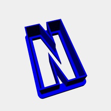 cortador de cookie n utilidades domésticas alfabeto 3d print model - Mito3D