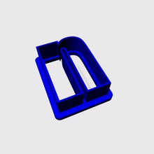 cookie cutter n Haushaltswaren alphabet 3d print model - Mito3D