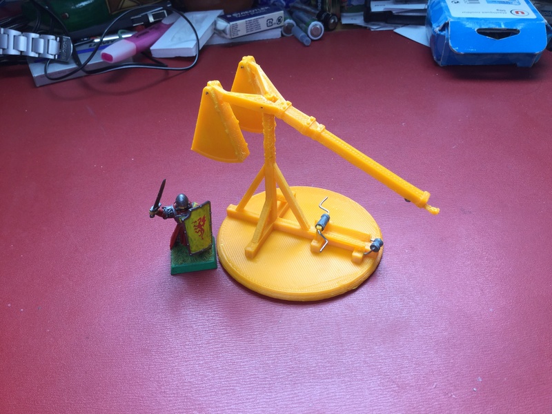 couillard les jouets 9 l'âge catapulte la machine de guerre trébuchet 3D print model - Mito3D
