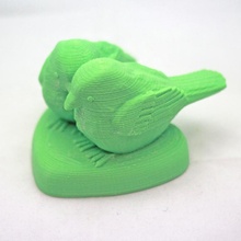 couple birds toys 2015 valentine 3d print model - Mito3D