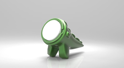 coccodrillo cerchio specchio titolare articoli per la casa 3d print model - Mito3D