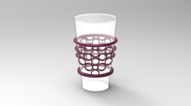 cup sleeve 2 housewares coffee holder 3d print model - Mito3D