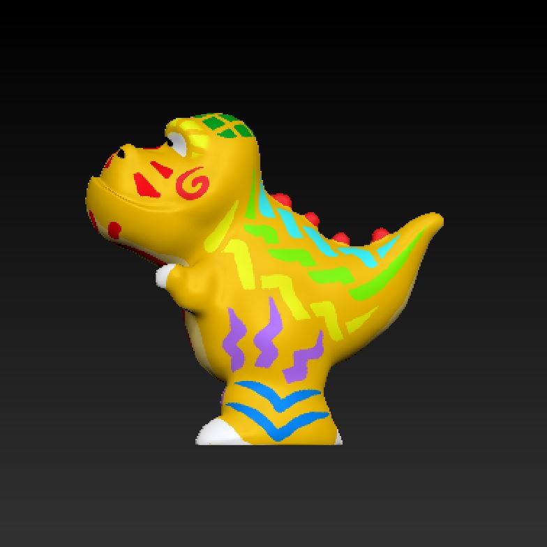 sevimli dinozor oyuncaklar renk oyuncak 3D print model - Mito3D